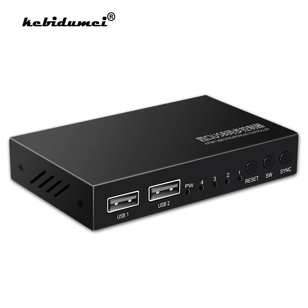 Квм переключатель kebidumei USB 2 0 для клавиатуры мыши принтера монитора шт. совместное