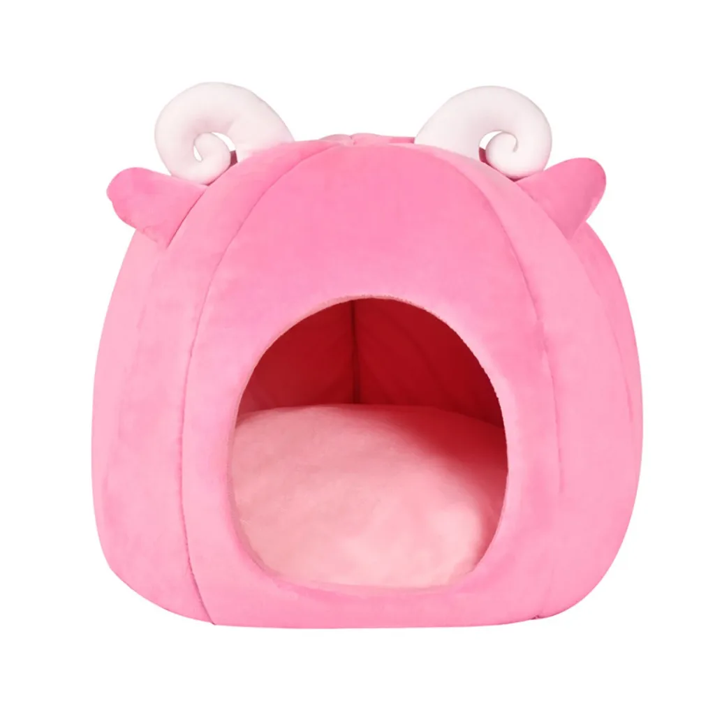 Новый милый складной зимний домик для домашних животных и кровать собак кошек