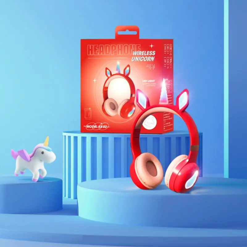 Беспроводные наушники со светодиодсветодиодный подсветильник кой с микрофоном |