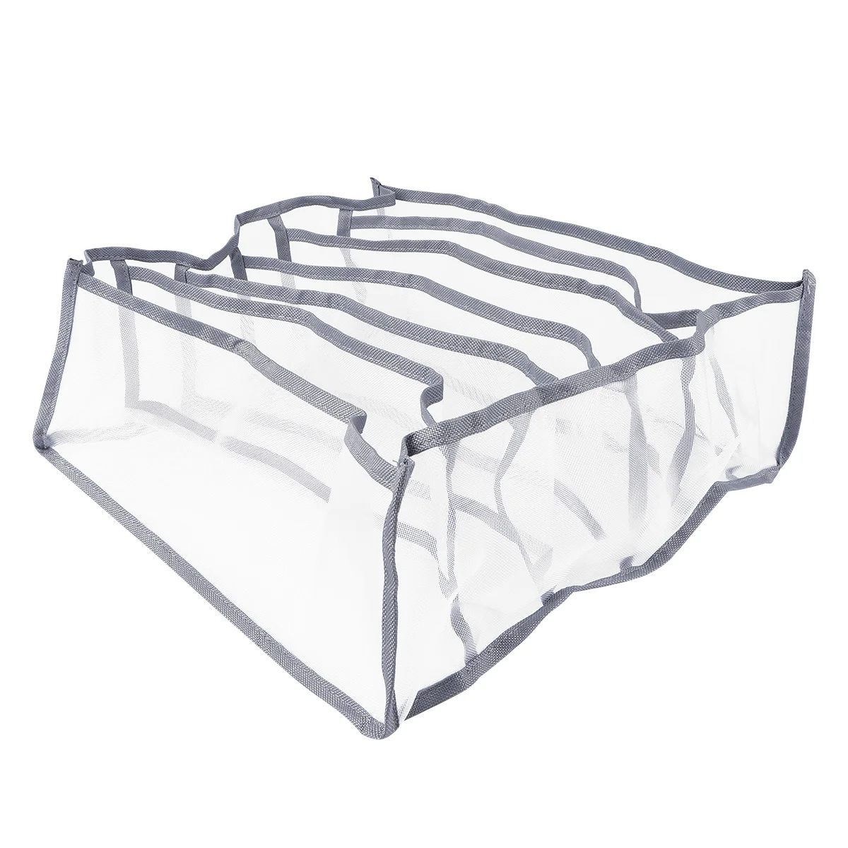 

1Pc Underwear Storage Case Multi-purpose Grids Storage (Blue and Grey)