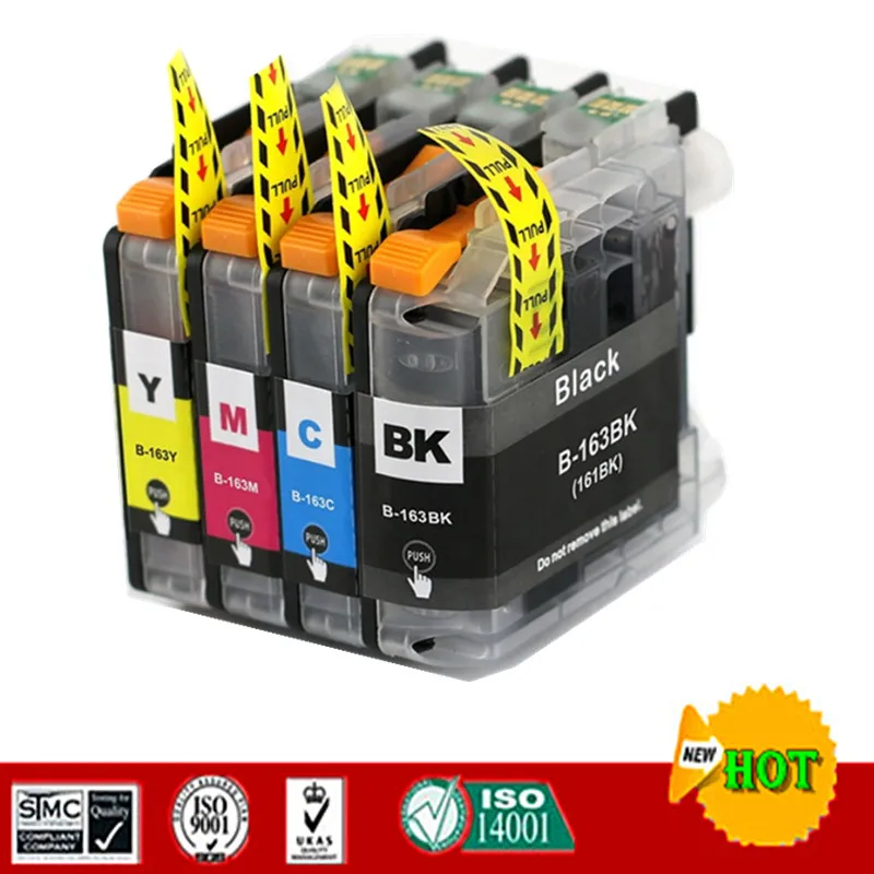 Совместим с чернильным картриджем Brother LC163 LC161 подходит для фотографий/J552DW/J752DW