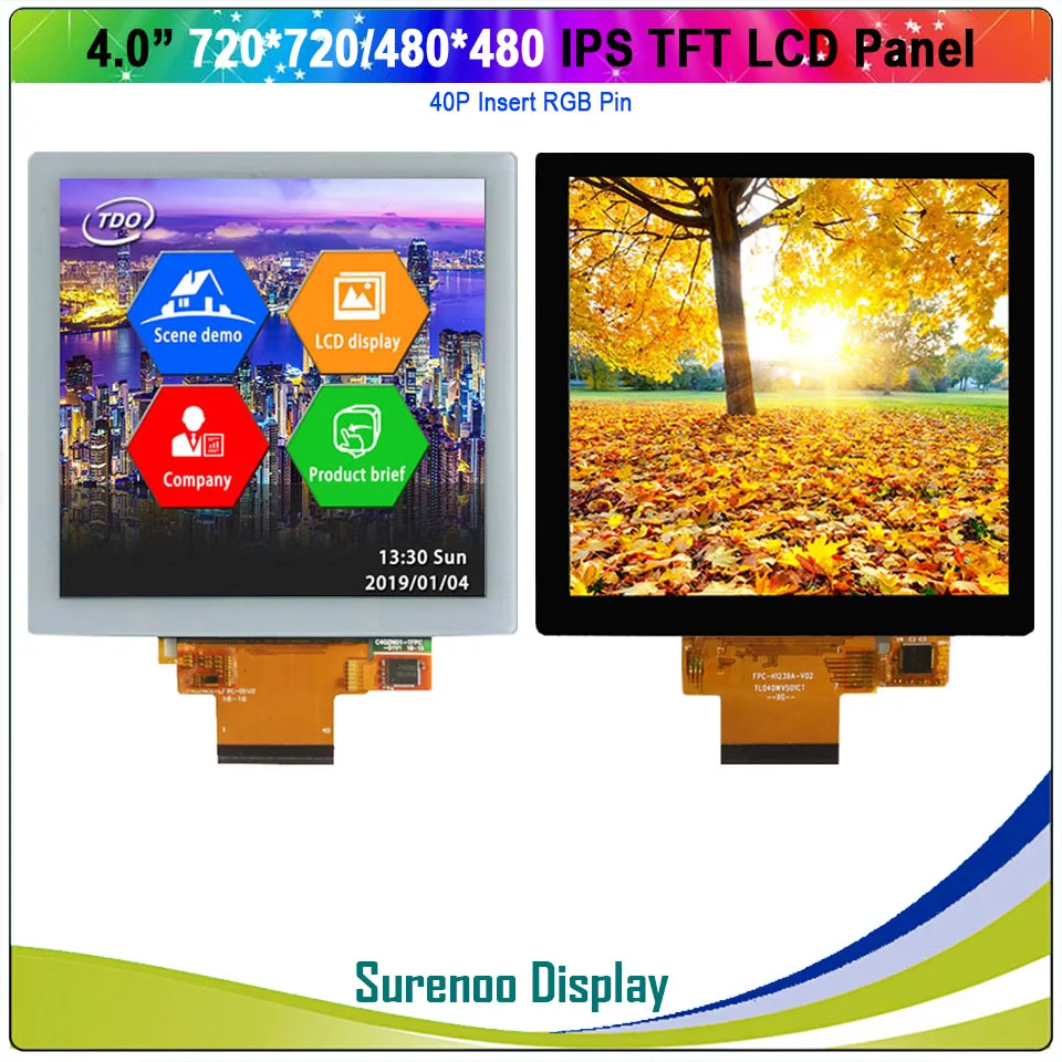 4 0 &quotэкран 720*720 480*480 RGB IIC SPI IPS TFT ЖК модуль экран панели с емкостной сенсорной