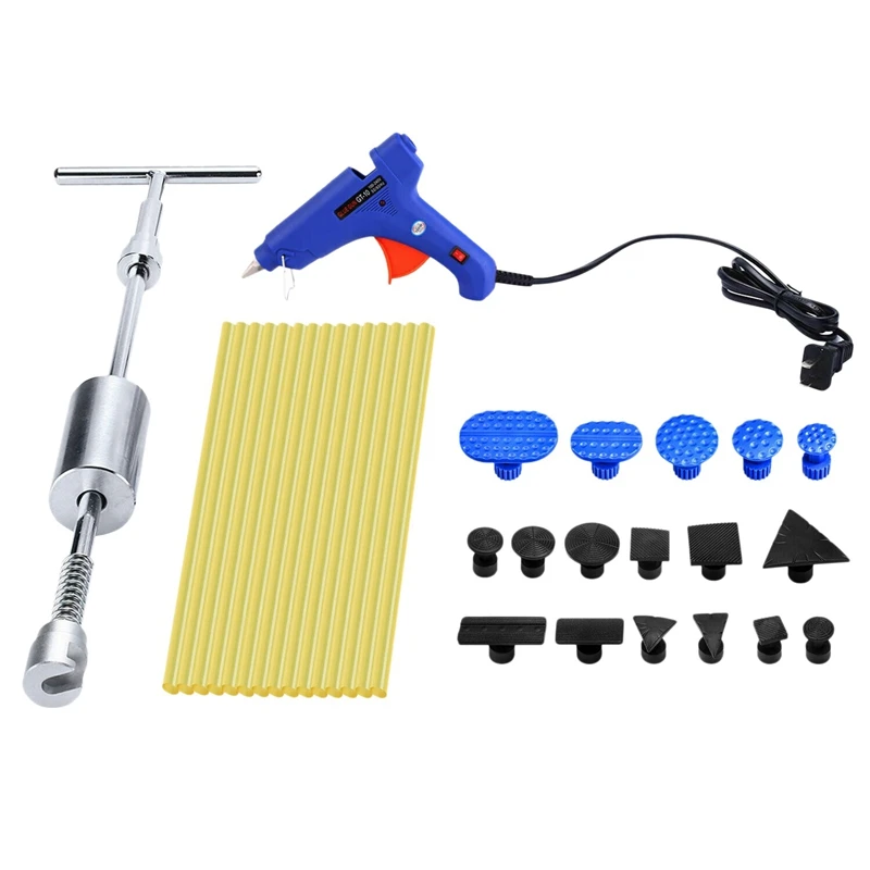 Car Charger Plug Glue-Gun Hail Removal Dent Repair Tool Puller Painless Remover Kit |