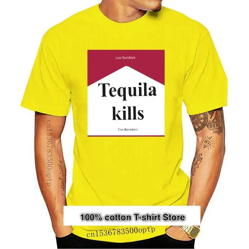 

Camiseta negra de манга corta для мужчин и женщин, camisa с персональным рисунком из ткани mata a nueva, Подарочная genial