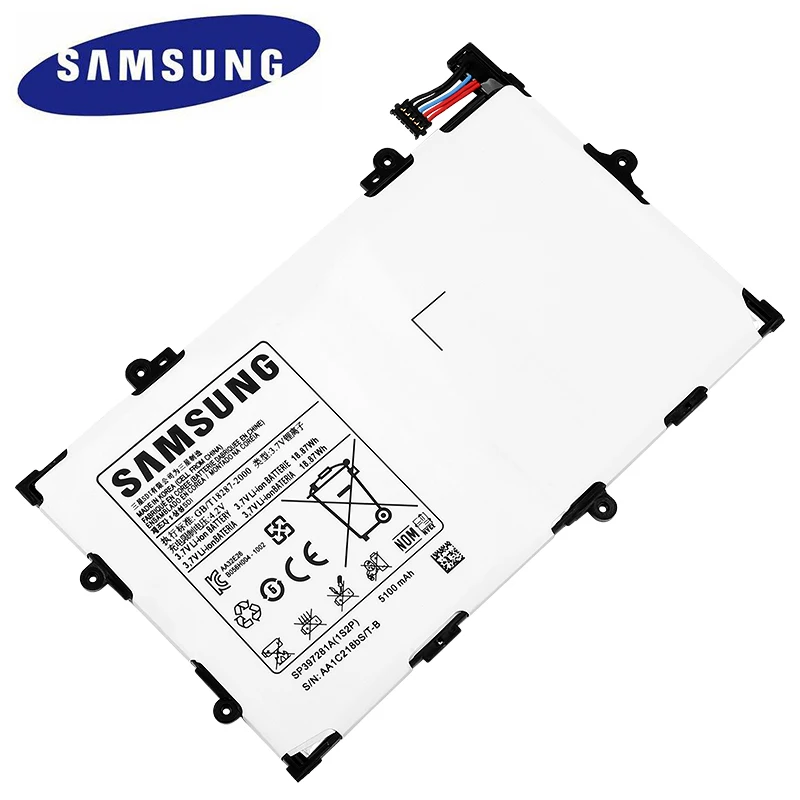 Оригинальный аккумулятор для планшета SP397281A Samsung Galaxy Tab 8. 0 i815 P6800 P6810 оригинальные
