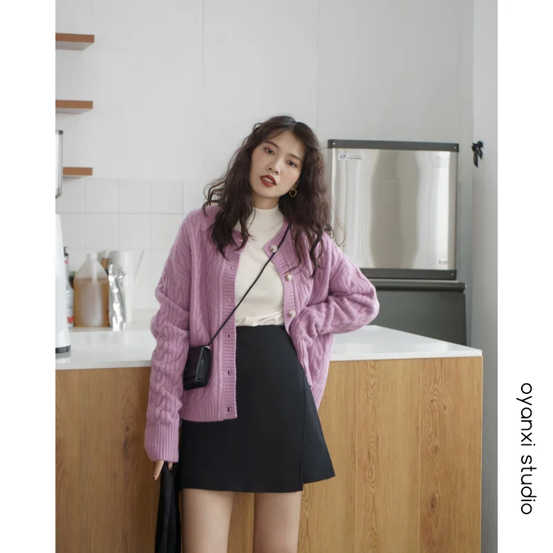 Женская Асимметричная трапециевидная юбка Легкая короткая с высокой талией