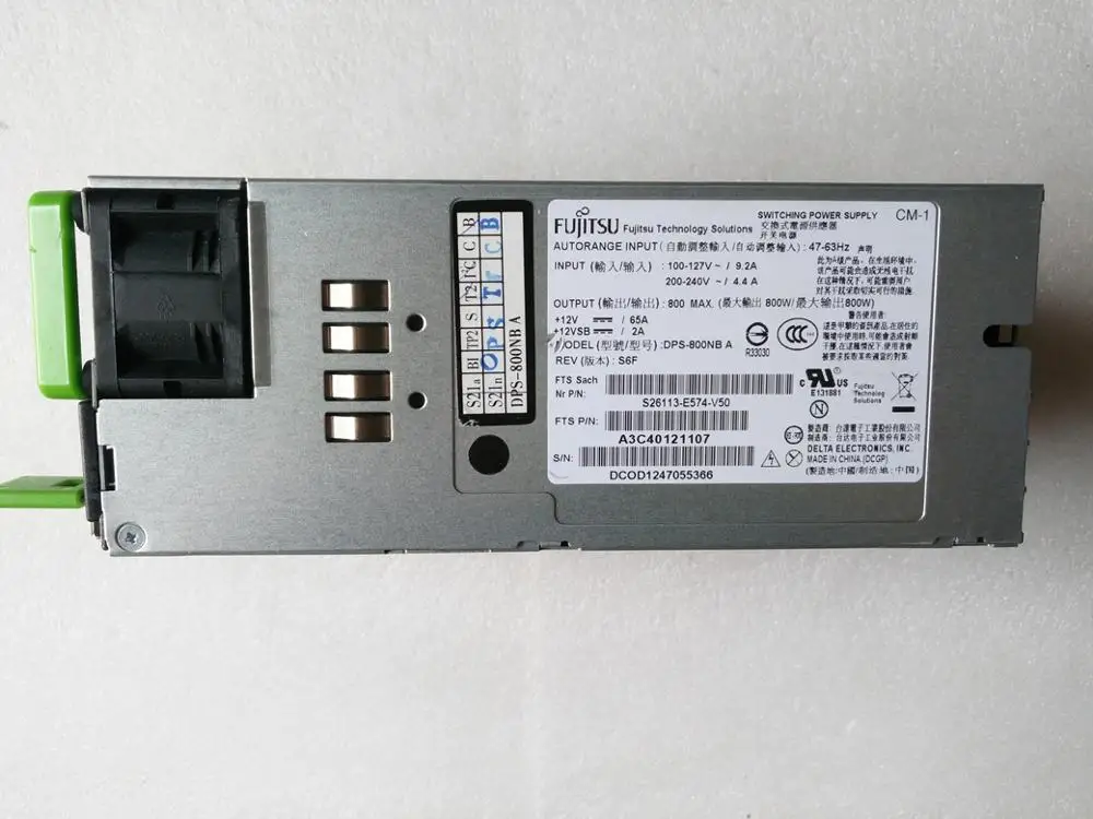 Бесплатная доставка Fujitsu RX300 RX200 S7 DPS 800NB в S26113 E574 V50 серверный блок питания 800W|Карты