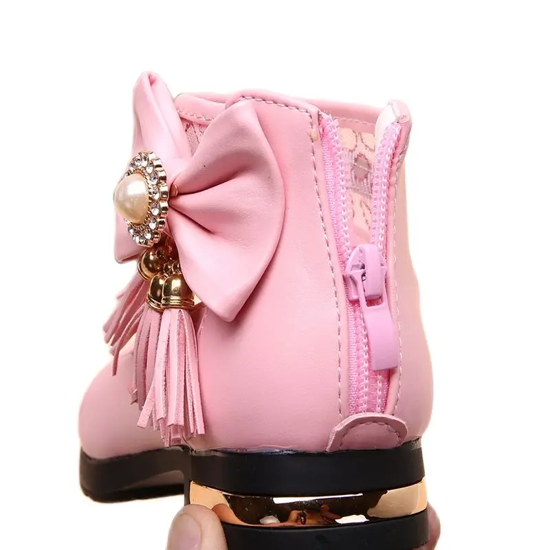 Тонкие туфли для девочек Новинка 2021 года Детская кожаная обувь Обувь принцессы с