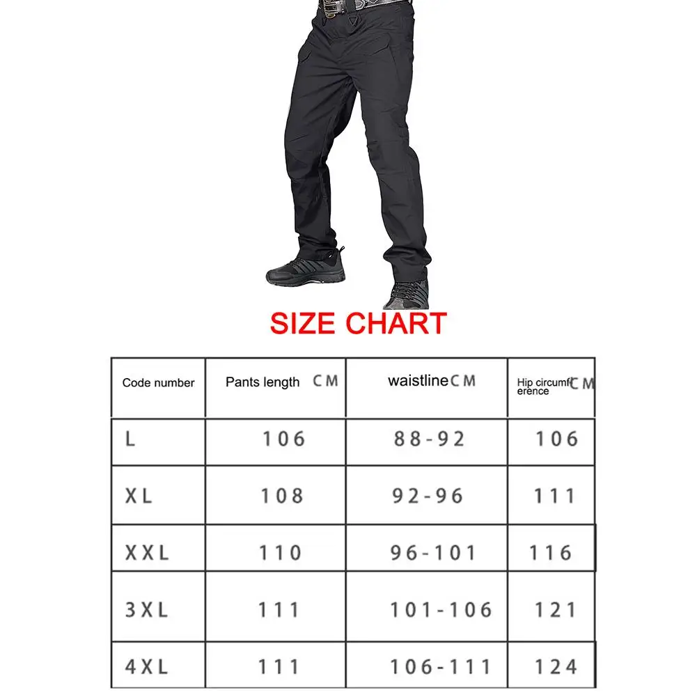 

Men's Work Pants Waterproof Hiking Camping Fishing Pants Wear Outdoor Training Pants Army Fan Pants