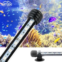 usukeu plug rgb color aquarium led bar light waterproof fish tank light 19283848cm underwater lamp smd 5050 with remote