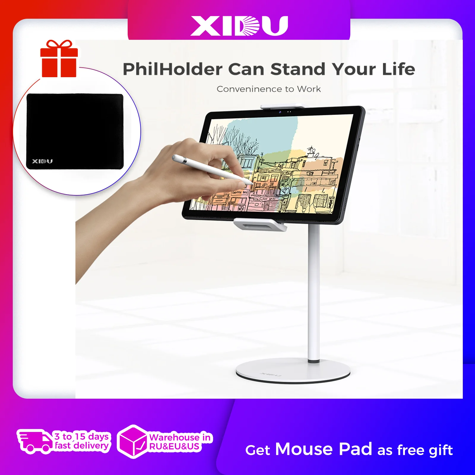 Подставка для телефона iPad держатель планшета Регулируемый Мобильный телефон