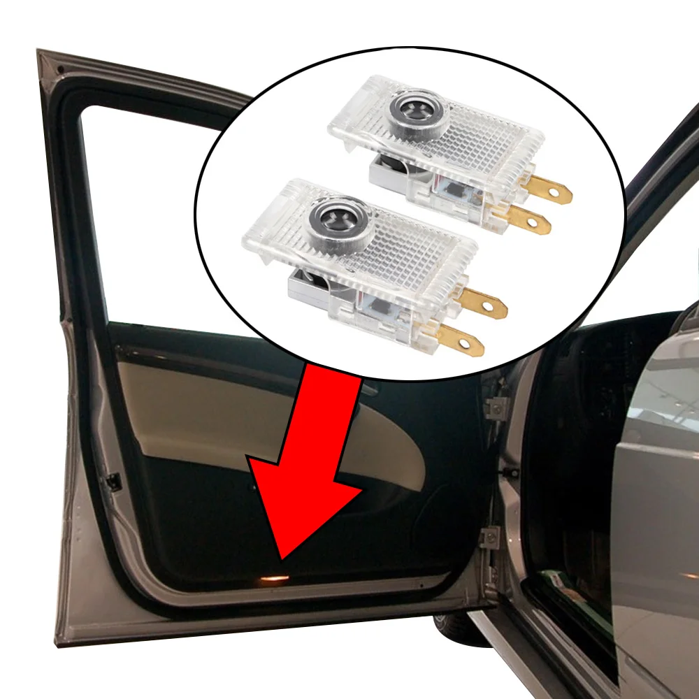 Светодиодные логотипы огни двери автомобиля для Saab 9-3 2003-2012 2010 2011 9-5 1998-2011 2 шт. |