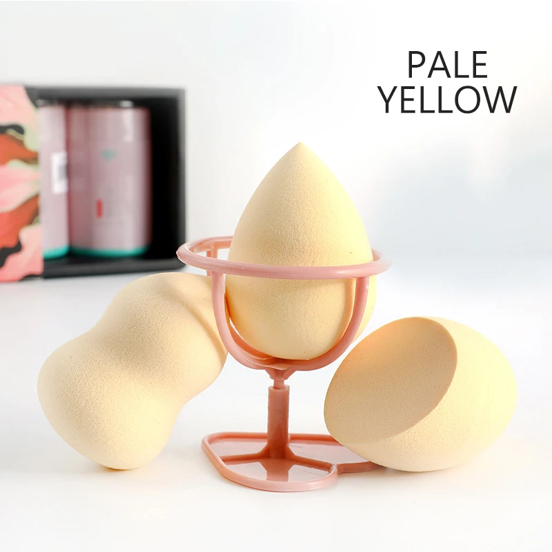 Набор губки для макияжа пуховка держатель блендера гидрофильный не потерянный