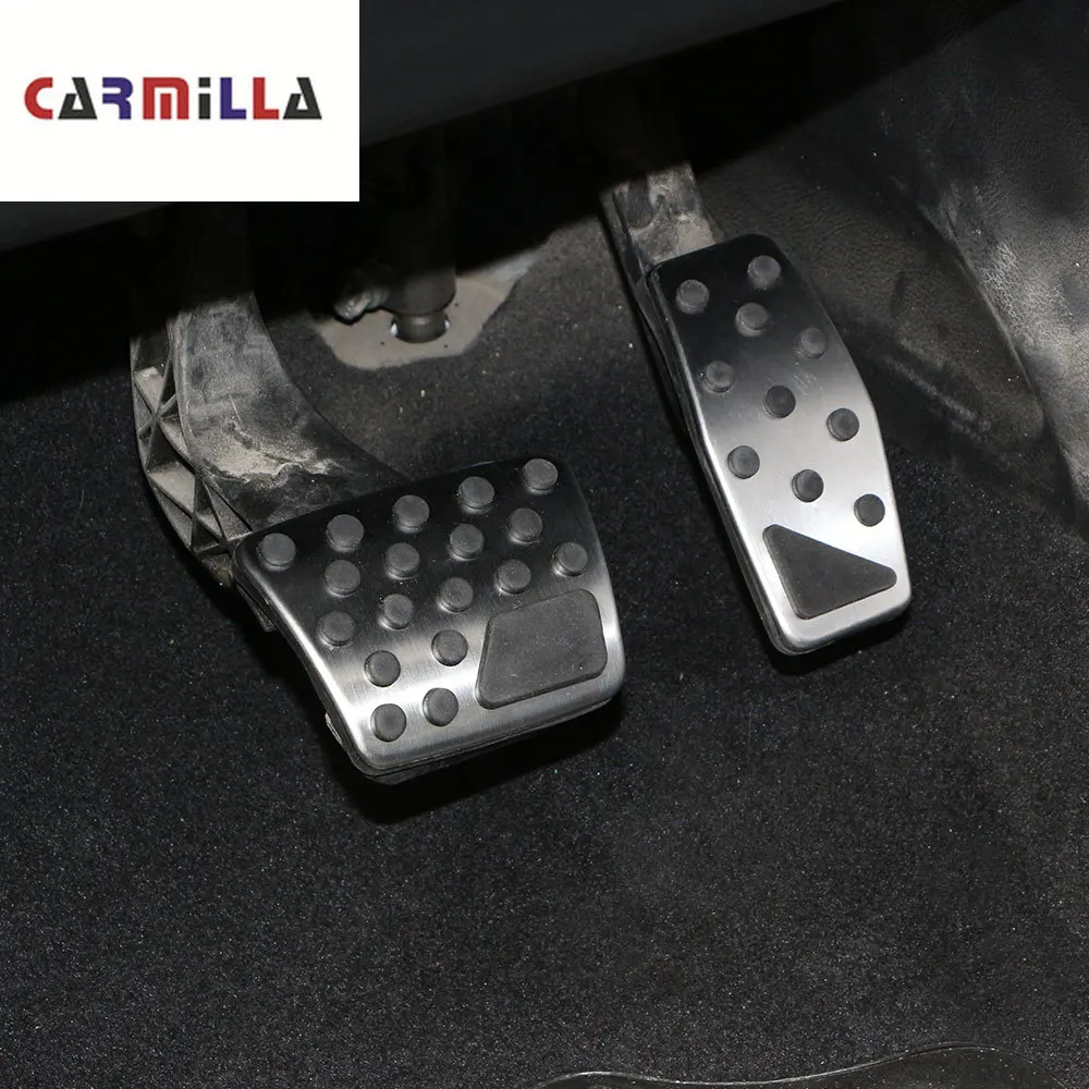 Carmilla из нержавеющей стали педали тормоза автомобиля крышка для джипа Renegade 2015 2020