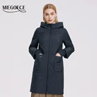 MIEGOFCE 2022 новая коллекция женское стеганое пальто куртка женская ветрозащитная куртка стеганка с капюшоном рукава с трикотажными манжетами и большими карманами стильный дизайн на любой выход очень удобен C21149