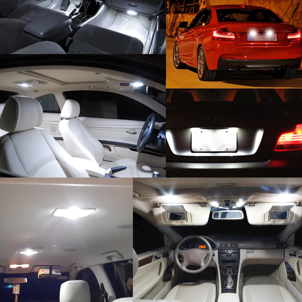10x T10 LED W5W светодиодные внутренние Автомобильные фары для Honda Civic зеркальные
