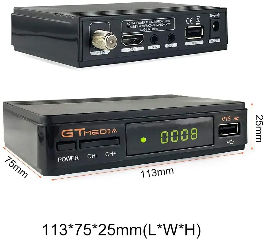 GT Media V7s HD DVB S2 Freesat V7 спутниковый ресивер декодер обновление с USB WiFi FTA 1080P Full