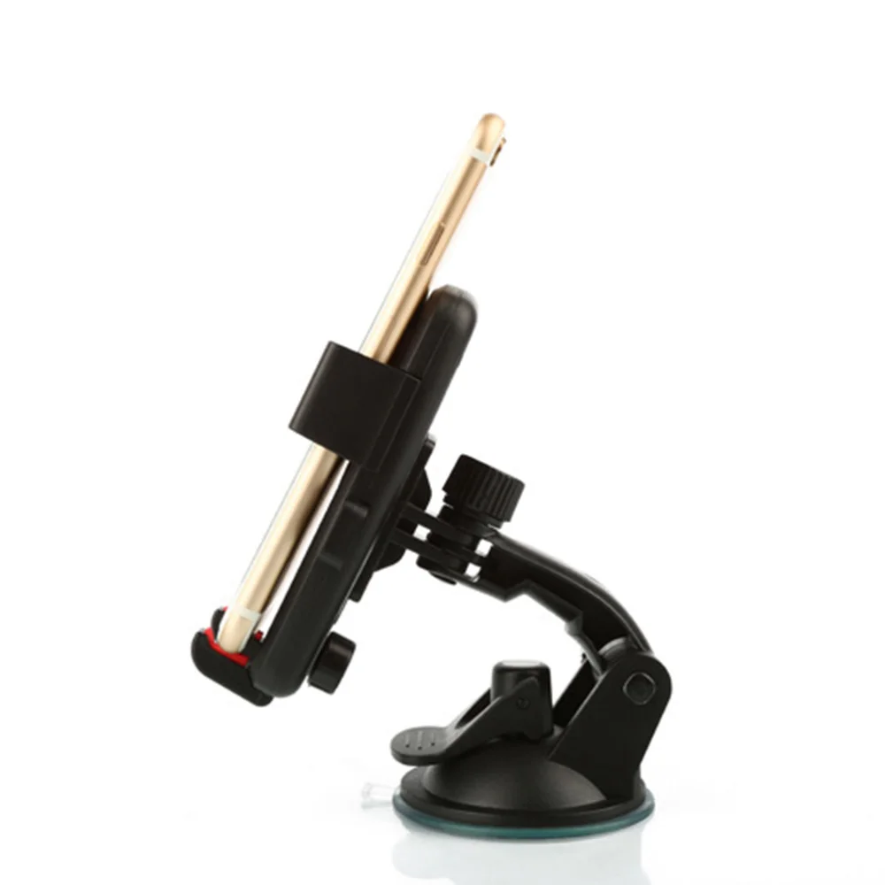 

Car Phone Mount Holder Support Windshield Dashboard Universal Car Mobile Phone Cradle for Smartphone and GPS (Black)