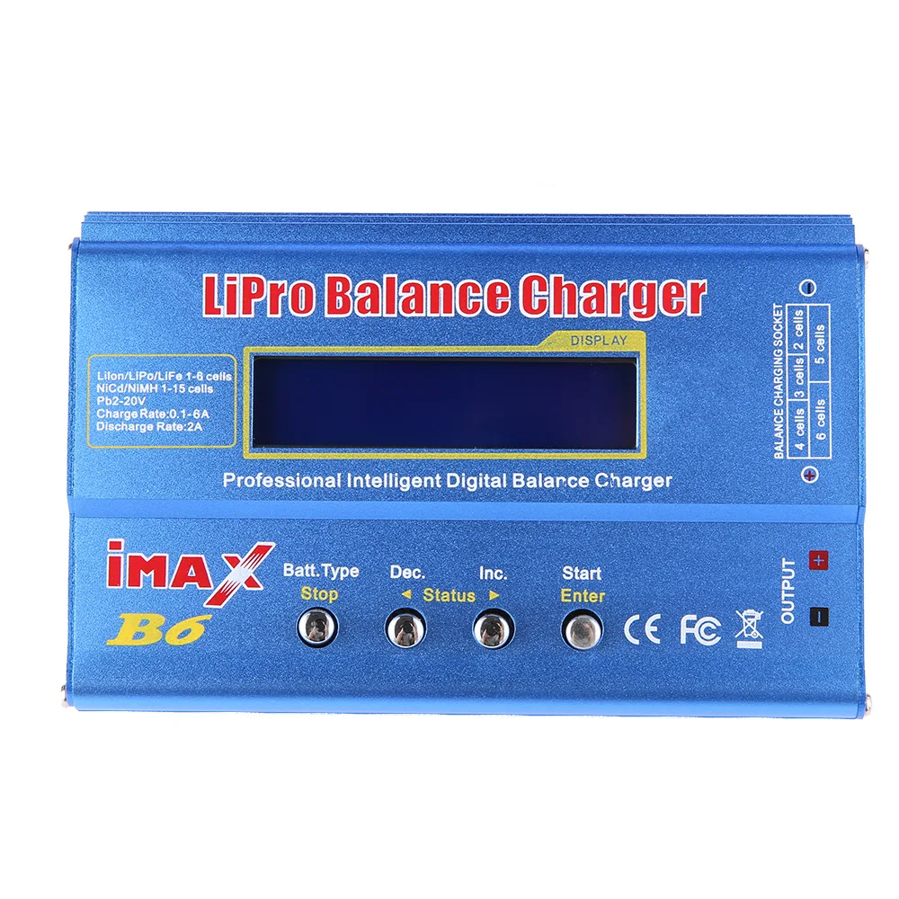 Балансирующее зарядное устройство Lipro IMAX B6 80 Вт Lipo NiMH Lilon NiCd RC балансирующее с