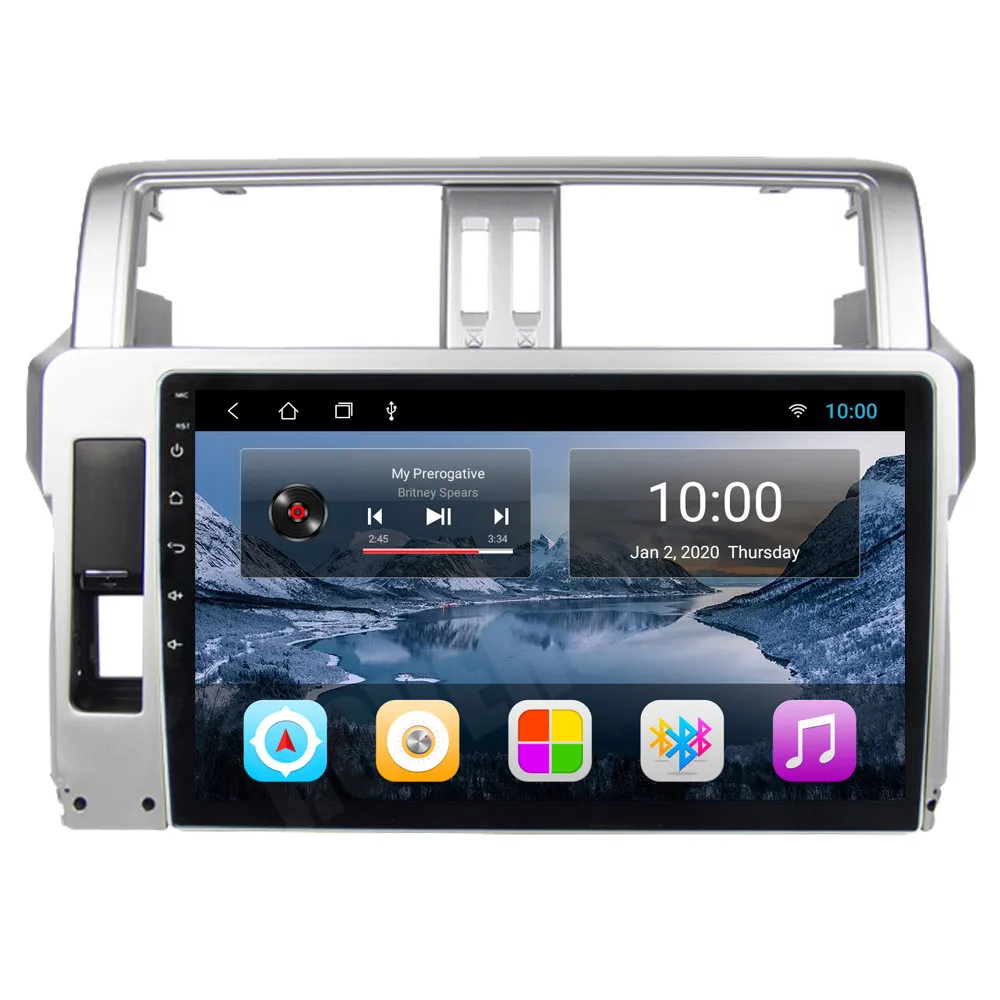 Для Toyota Prado 150 2014 2015 2016 четырехъядерный Android 10 Автомобильный мультимедийный