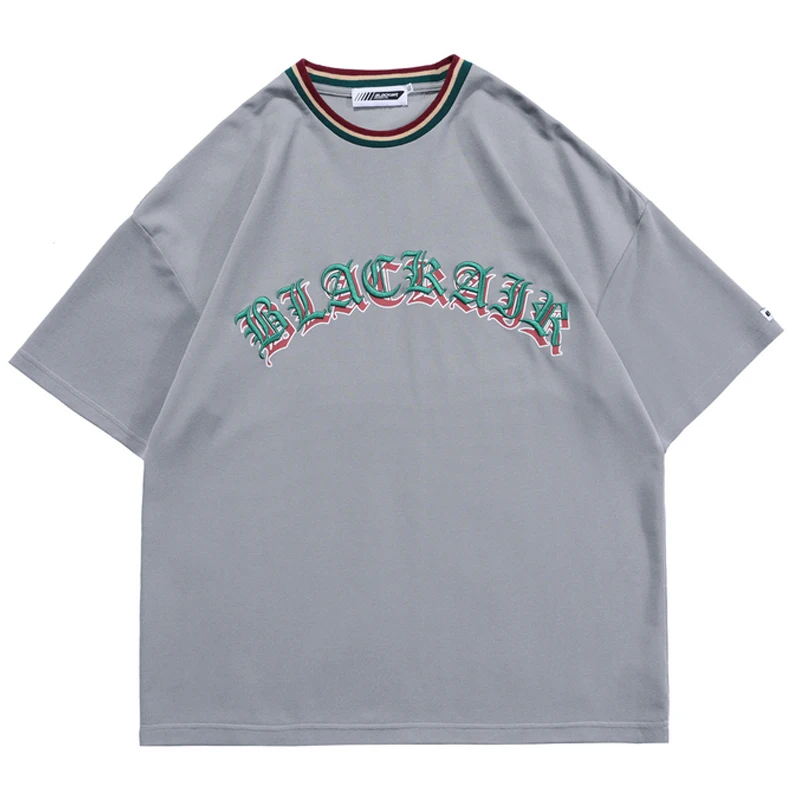 

Mens Embroidery Letter Print TShirt Unisex Hiphop Short Sleeve Shirts 2021 Summer O-Neck Oversize Couple T shirt 100%Cotton Tops