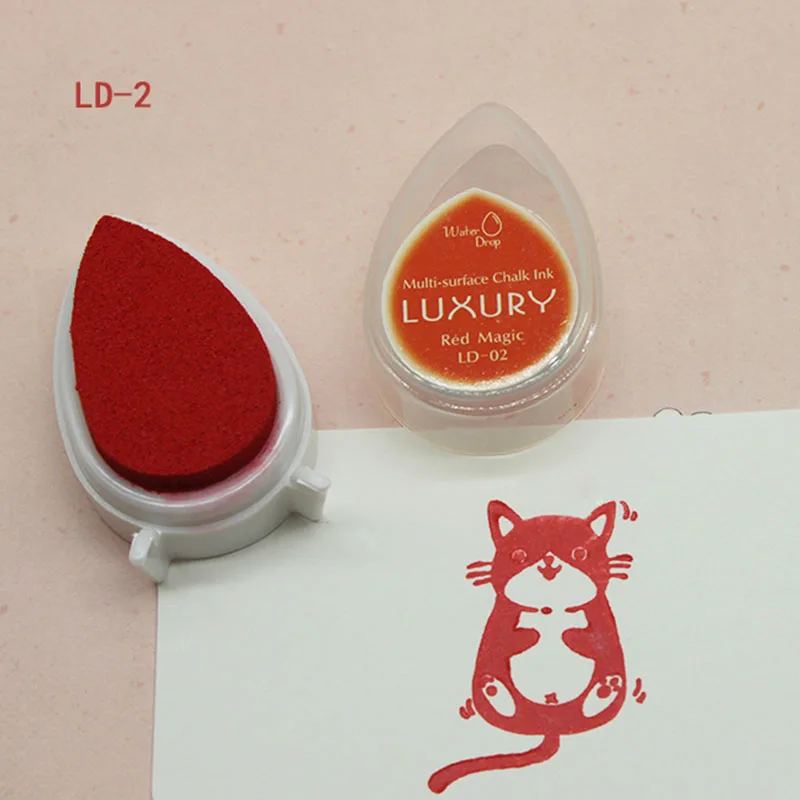 Мини чернила в форме капель набор красочных чернил с мультяшным принтом для