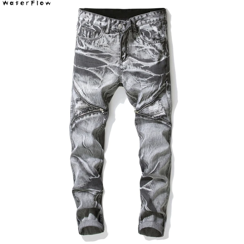2019 Новые Большие размеры s прямые локомотив складывается старые мужские джинсы
