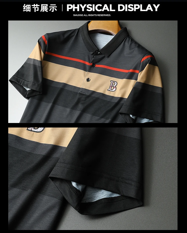 

Great Designer Excellent Quality Men's T-Shirts New Arrivals Brand Striped Tee Shirt Short Sleeve Summer Clothing 2025