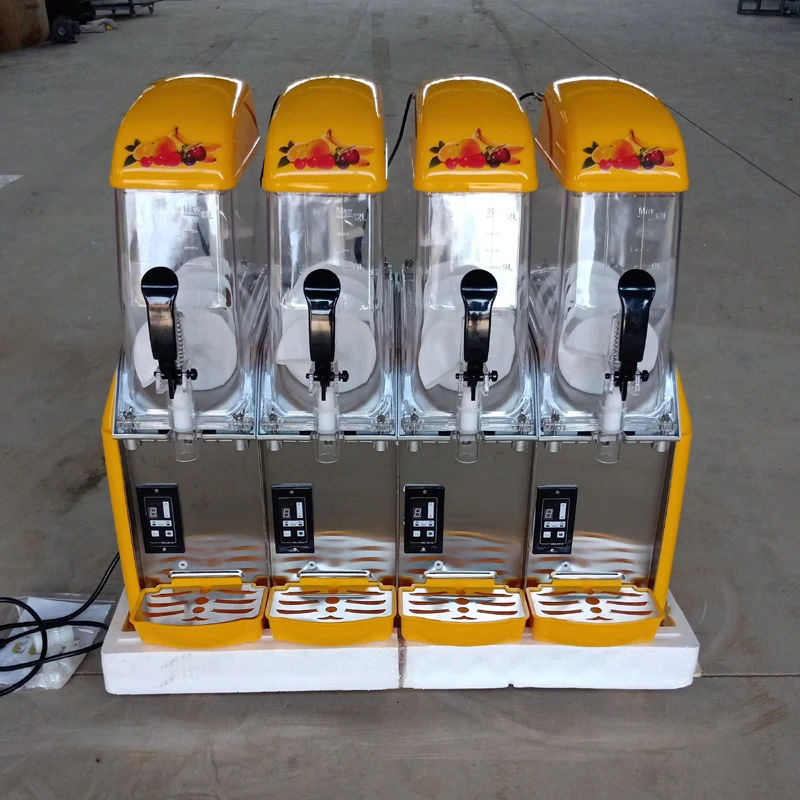 

3 Tanks Slush Machine Smoothies Granita Machine Snow Melting Machine Slushing Maker Cold Drink Machine 1100W