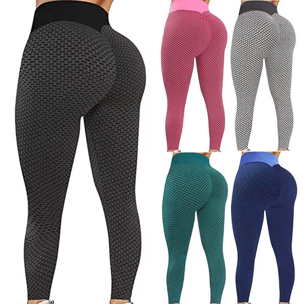 

Women Seamless Leggings High Waist Push Up Yoga Pants Stretchy Sportswear Fitness Gym Lifting Exercise Patchwork Running Tights