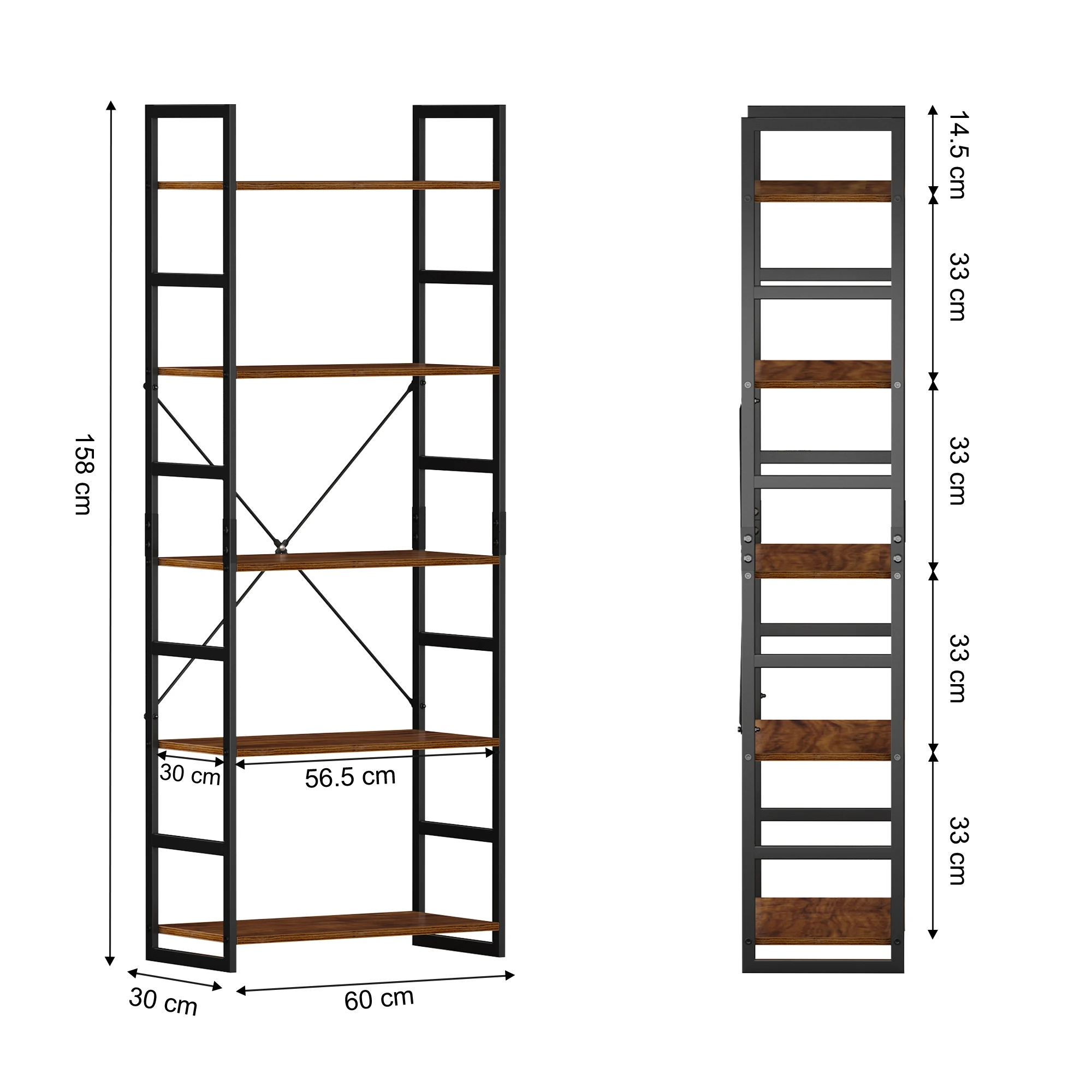 LANGRIA металлическая книжная полка организатор крепкая 5 ти слойной