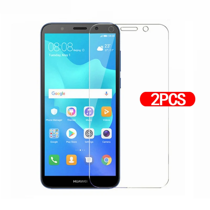2 шт. закаленное стекло для huawei y5 lite 2018 защита экрана защитное на y 5 9h твердость 45