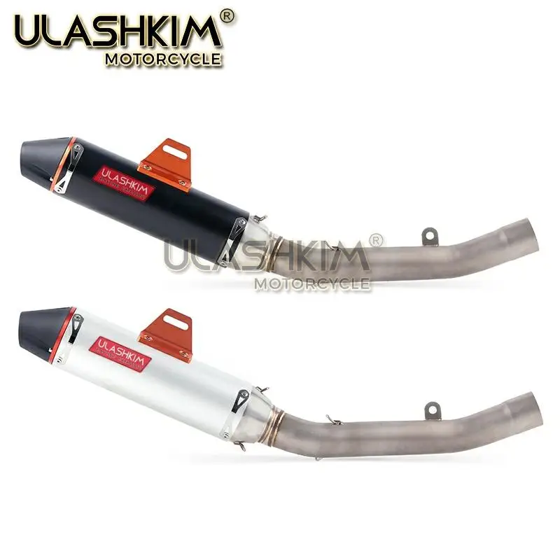 Мотоцикл Полная система глушитель Модифицированная средняя звеньевая труба без