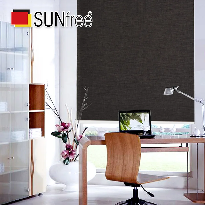 SUNFREE высококачественные светонепроницаемые роликовые жалюзи Lelisi тканевые