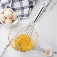 10121416inch stainless steel wire whisk manual egg beater creative kitchen baking tools hand blender cream stirring egg tools