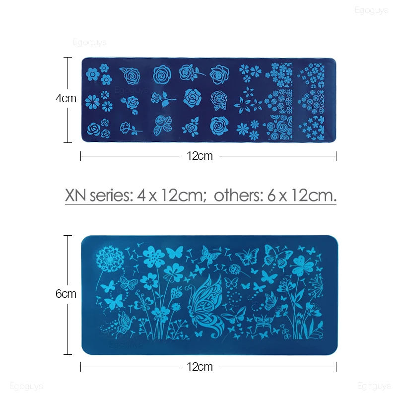 1 шт. дизайн ногтей печать шаблоны для стемпинга весенние растения Печать