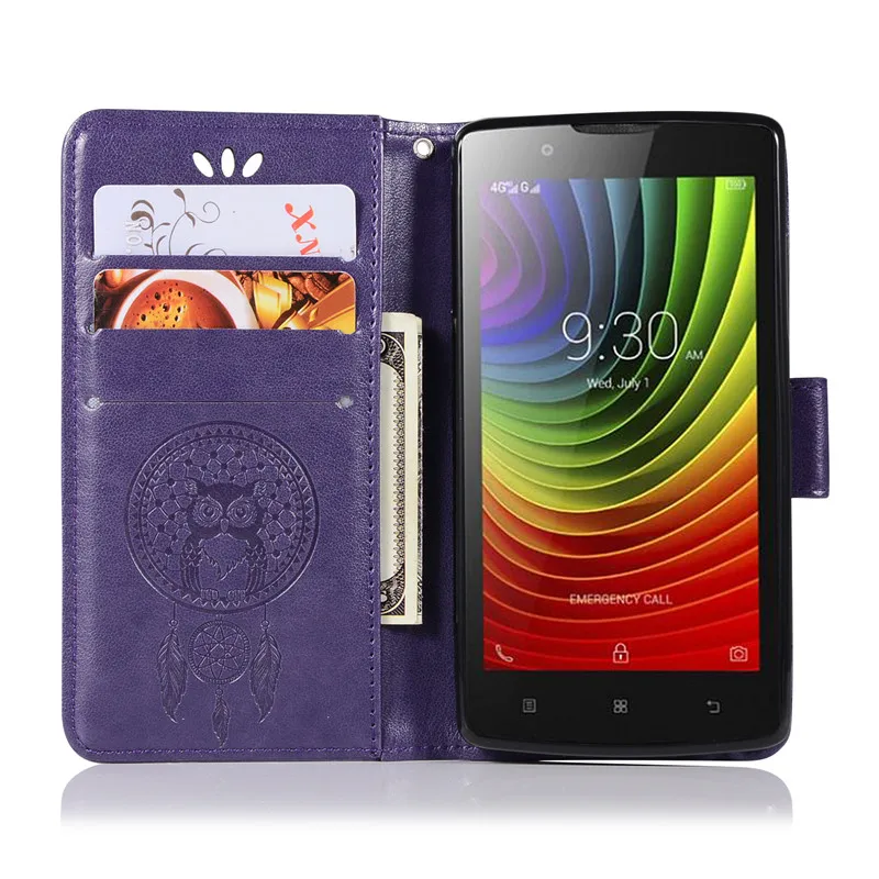 Чехол для Lenovo A2010 чехол A2010a 4 5 дюйма Роскошный телефона из искусственной кожи 2010A