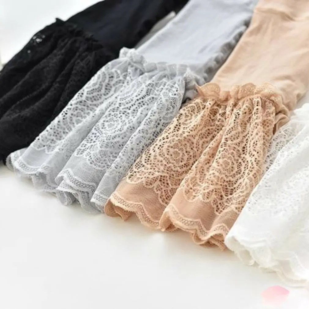 

Women Safety Shorts Seamless Nylon High Waist Pants Sexy Lace Boyshorts Female Slimming Panties Soft Underwear