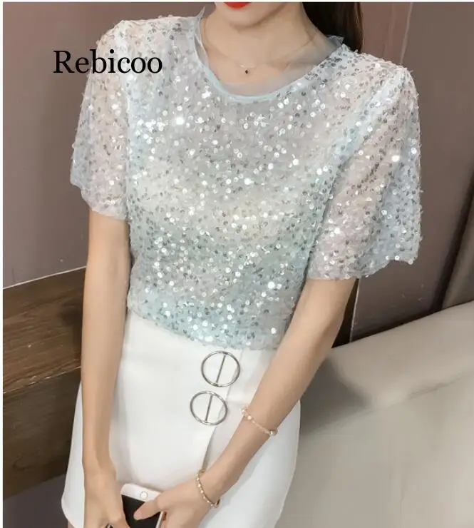 Футболка женская летняя однотонная с круглым вырезом и коротким рукавом |