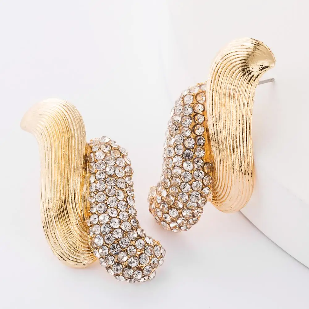 Новые белые черные двойные s образные Висячие серьги для женщин геометрические