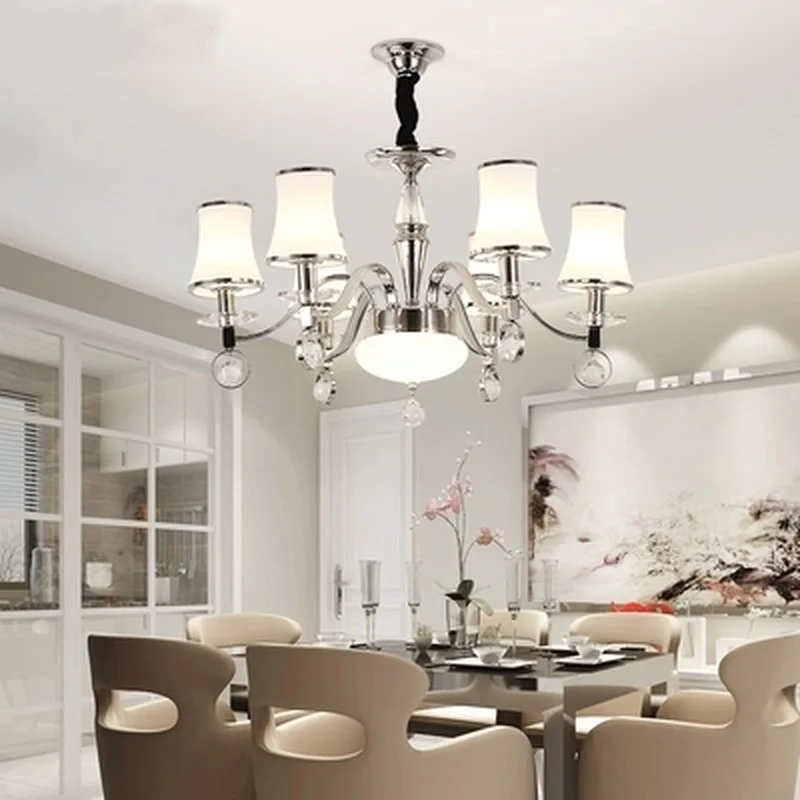 Современный хромированный металлический светодиодный настенный светильник