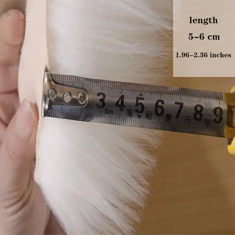 30*30cm Soft Artificial Sheepskin Carpet Cushion Cover Bedroom Manual Blanket Warm Rug Long Hair Seat Chair Fur Floor Mat images - 6