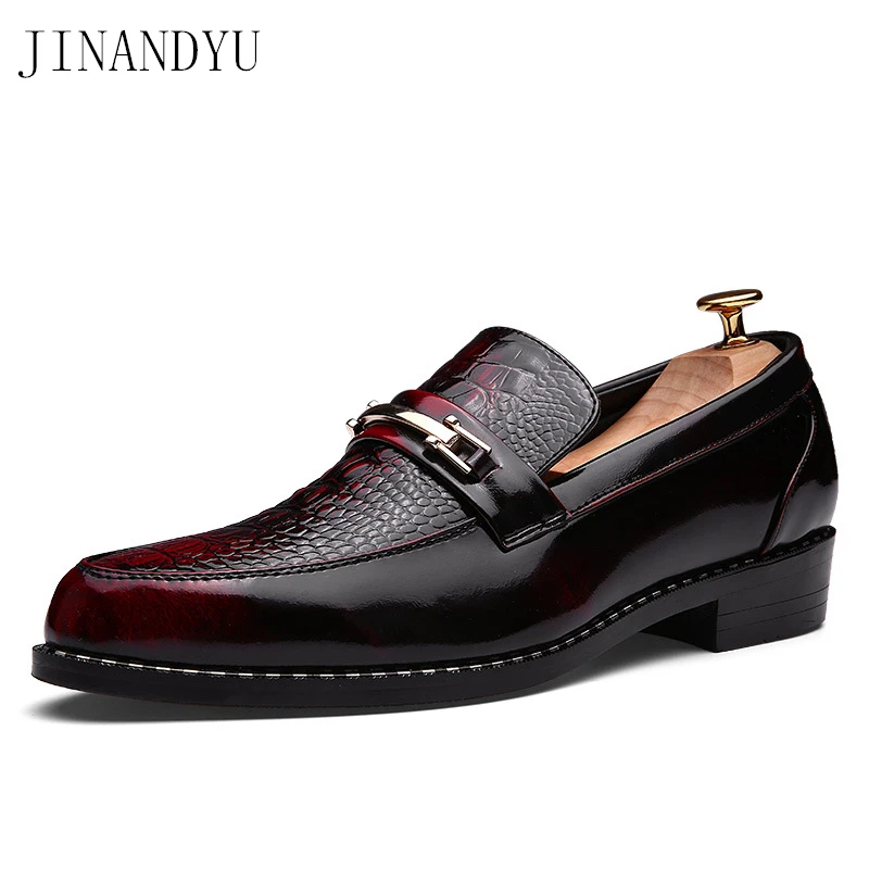 

Genuine Leather Formal Men Shoes Classic Quality Oxford Shoes for Men Formal Dress Patent Leather Loafers Men Shoes Wedding