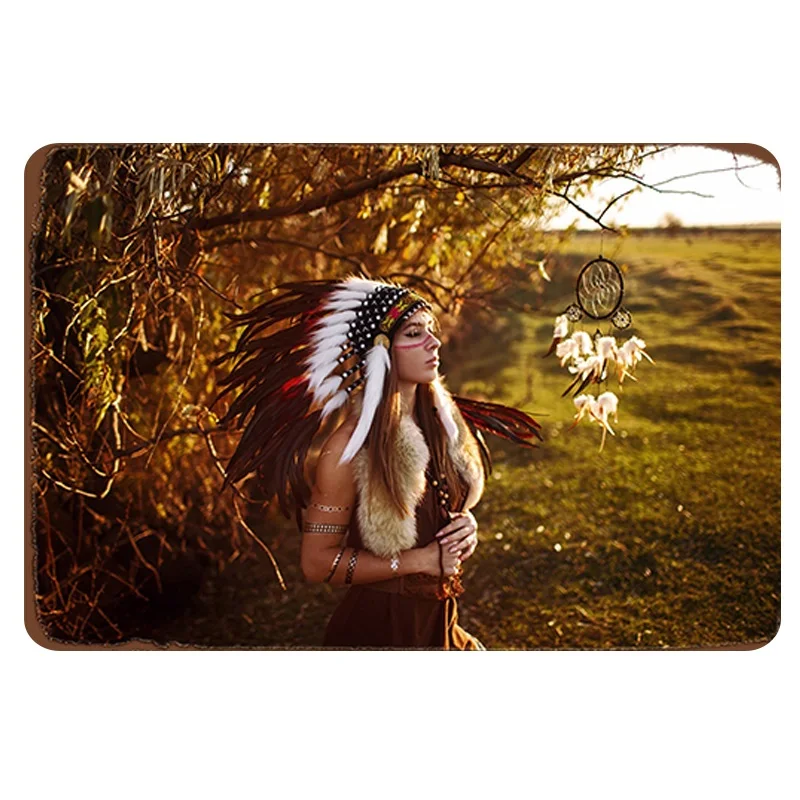 

Can Be Customized Different Styles Of Hunter Girl Metal Tin Logo Sign Decoration Home Cabin Sign Lounge Club Plaque 12*8 Inches