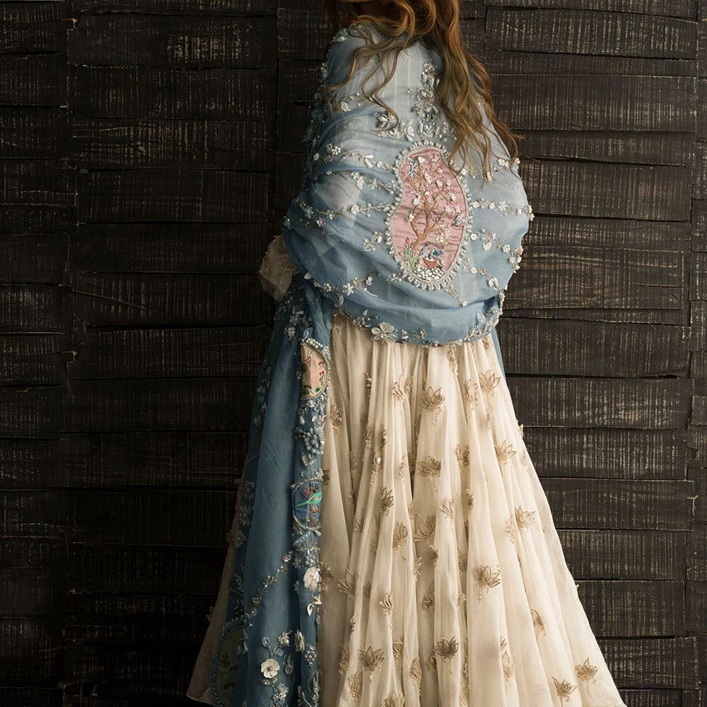 Ретро королевские богемные шарфы сетчатые Цветочные Длинные дизайнерские