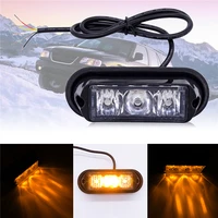 1 piece grid lights car roof light 3 led emergency signal lamp side marker flash strobe for trailer recovery truck bus lorry