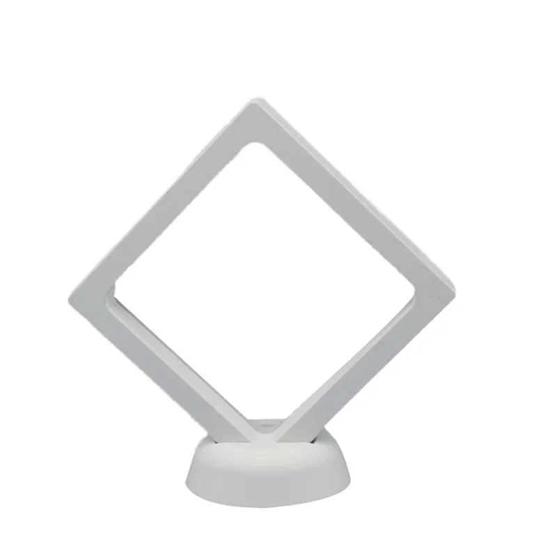 

10Pcs Transparent Jewelry Pendant Suspension Display Stand Shoot Props Acrylic PET Film Nail Sticker Packaging Box