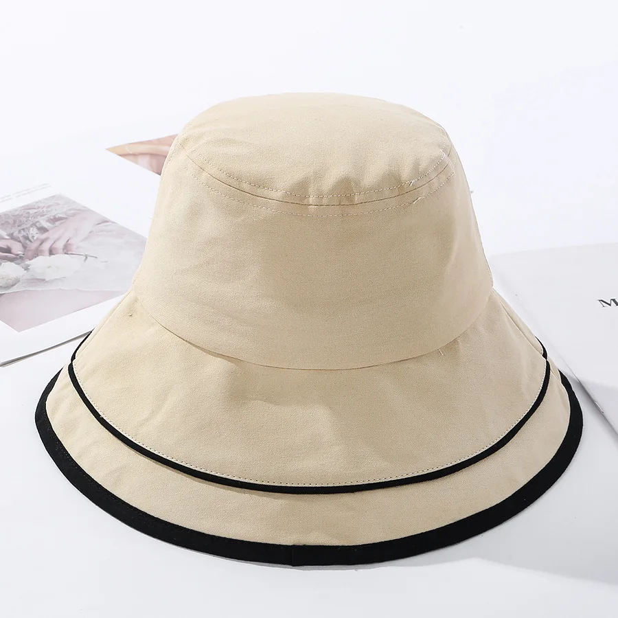 

Bucket Hat Women Summer Hats For Women Ladies Double Brim Fashion Sun Hat Sun Protection Fisherman Hat Female Chapeu Korean