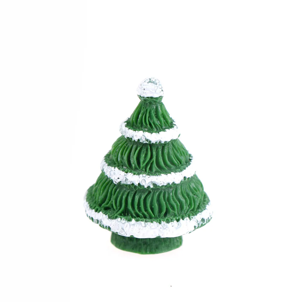 2 шт. смолы Новогодние ёлки миниатюрные фигурки/Цветущий сад фигурка куклы