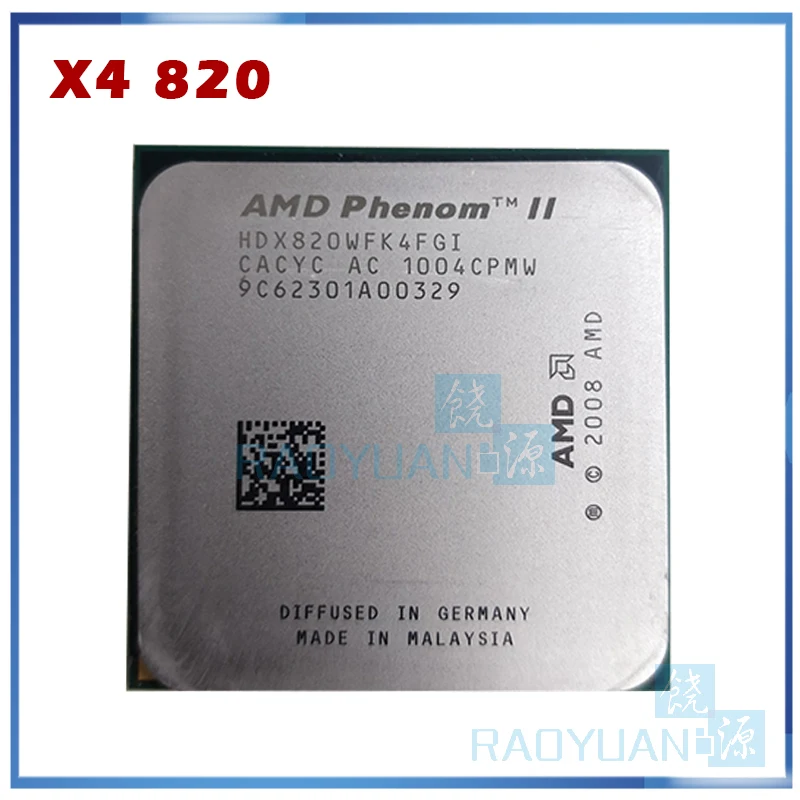 AMD Phenom II X4 820 2 8 ГГц/4 Мб/4 ядра четырехъядерный процессор для настольного